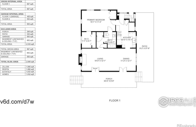 5326 Lowell Blvd, Denver, CO 80221 - view of property floor plan