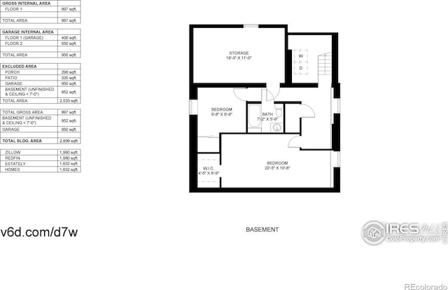 5326 Lowell Blvd, Denver, CO 80221 - view of property floor plan