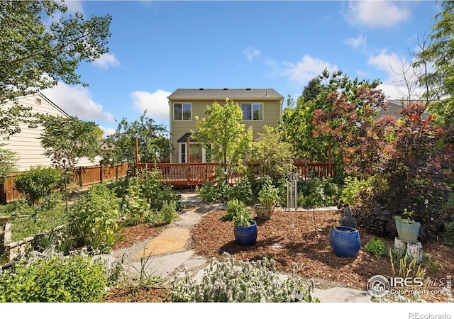 1026 Red Oak Dr, Longmont, CO 80504 - rear view of house featuring a wooden deck