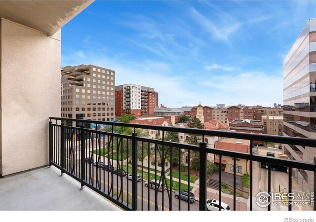 1827 N Grant St Unit 604, Denver, CO 80203 - balcony featuring a city view