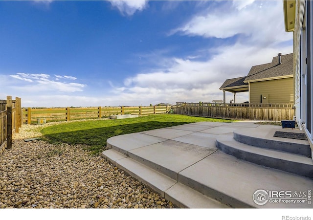 6645 Dry Fork Dr, Frederick, CO 80516 - fenced backyard with a patio
