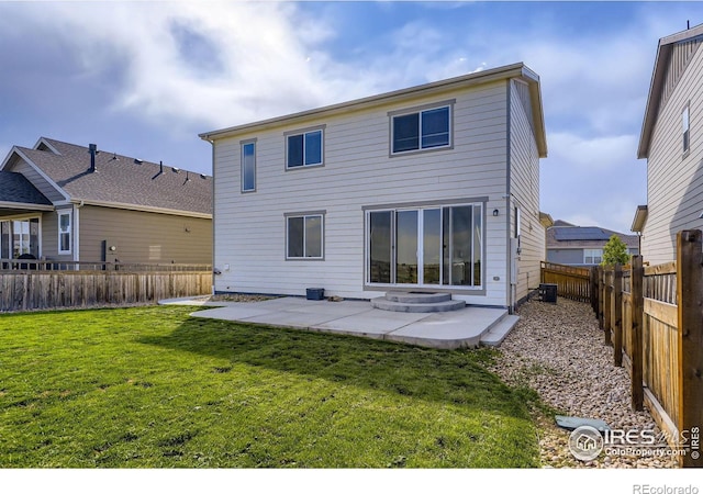 6645 Dry Fork Dr, Frederick, CO 80516 - back of house featuring a patio and a fenced backyard