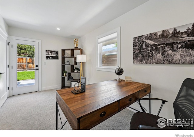 3275 19th St, Boulder, CO 80304 - carpeted home office featuring plenty of natural light