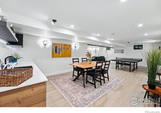 3275 19th St, Boulder, CO 80304 - dining room with light wood-type flooring and recessed lighting