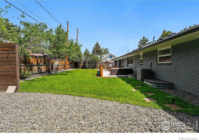 3275 19th St, Boulder, CO 80304 - fenced backyard with outdoor lounge area and a patio area
