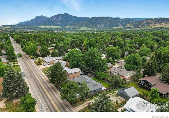 3275 19th St, Boulder, CO 80304 - aerial perspective of suburban area featuring a mountain backdrop