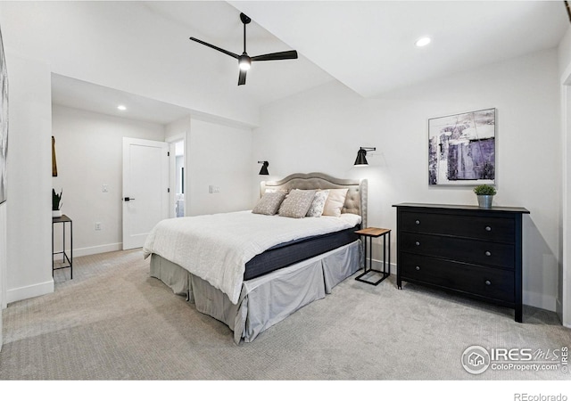 3275 19th St, Boulder, CO 80304 - bedroom with carpet flooring, recessed lighting, and a ceiling fan