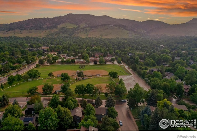 3470 16th St, Boulder, CO 80304 - bird's eye view of a mountainous background