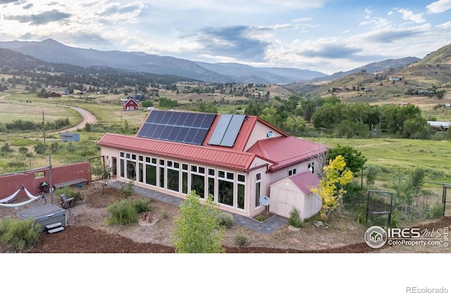 108 Lonestar Rd, Lyons, CO 80540 - aerial view of property and surrounding area with a mountainous background