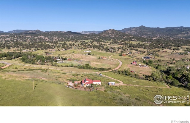 108 Lonestar Rd, Lyons, CO 80540 - overview of rural landscape featuring a mountain backdrop