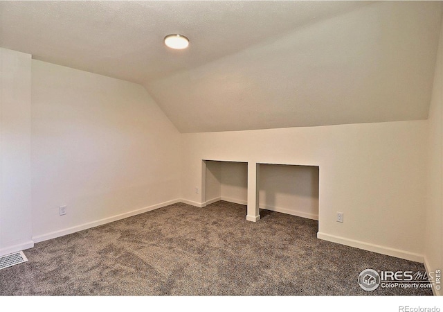 263 E 2nd St, Ault, CO 80610 - bonus room featuring carpet flooring and vaulted ceiling