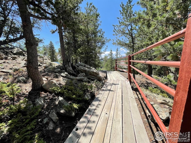 383 Evergreen Rd, Black Hawk, CO 80422 - view of wooden deck