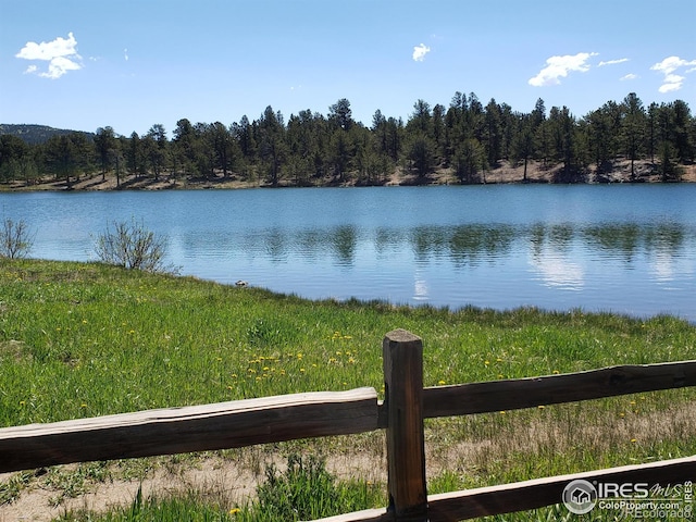 383 Evergreen Rd, Black Hawk, CO 80422 - water view featuring a heavily wooded area