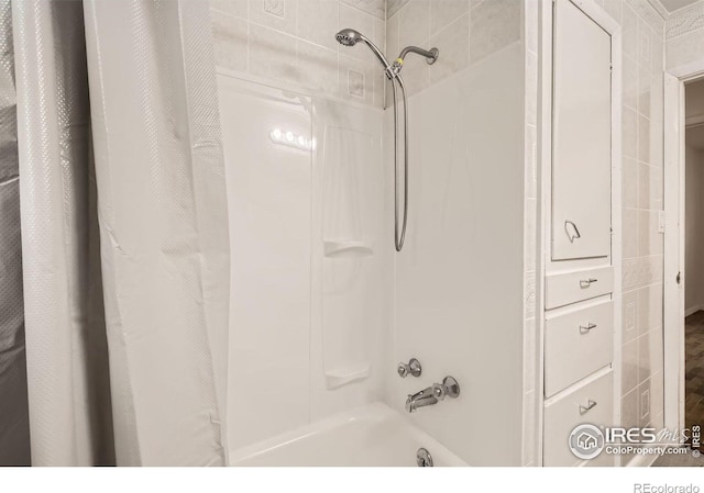 4331 Page Pl, Loveland, CO 80537 - bathroom featuring shower / bathtub combination with curtain