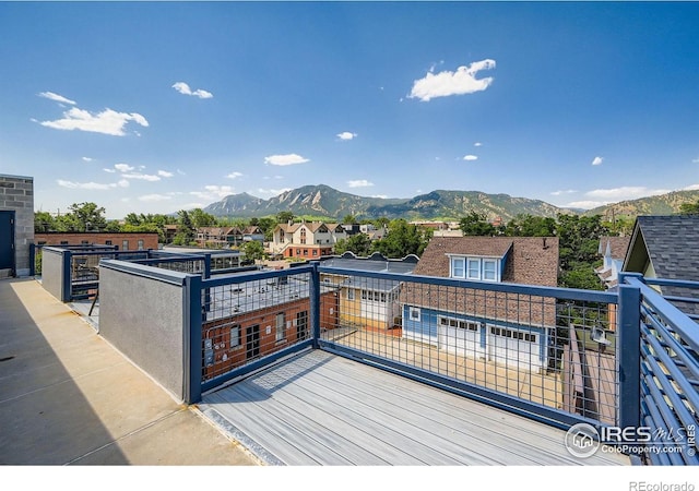 1941 Pearl St Unit 303, Boulder, CO 80302 - wooden deck with a mountain view
