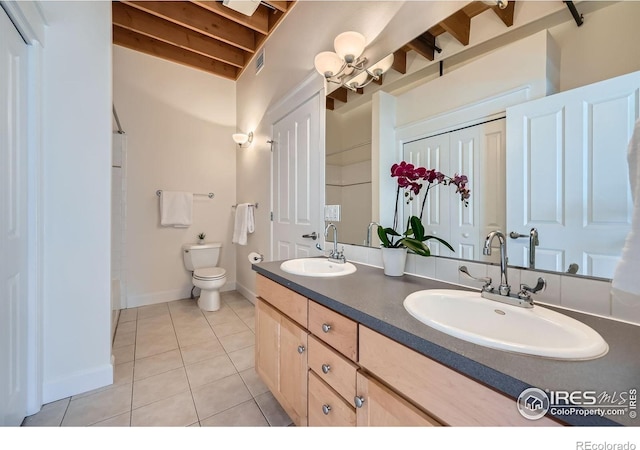1941 Pearl St Unit 303, Boulder, CO 80302 - full bathroom with double vanity and tile patterned flooring