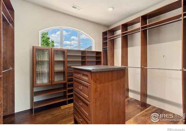 4926 Saint Andrews Ct, Loveland, CO 80537 - spacious closet with dark wood-style flooring