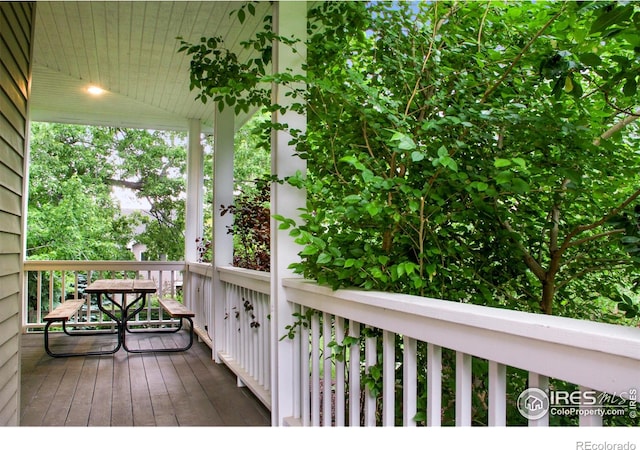 3421 4th St, Boulder, CO 80304 - view of wooden porch