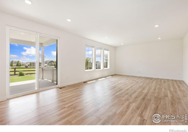 5226 Inland Ave, Firestone, CO 80504 - unfurnished room featuring light wood finished floors and recessed lighting