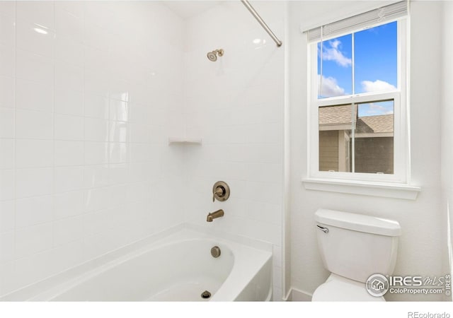 5226 Inland Ave, Firestone, CO 80504 - bathroom with bathing tub / shower combination and toilet