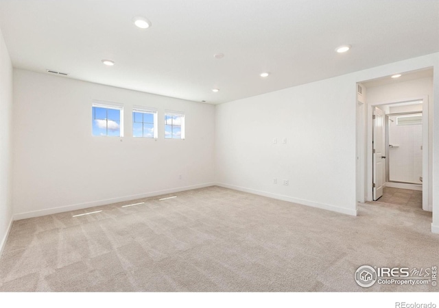 5226 Inland Ave, Firestone, CO 80504 - carpeted empty room with recessed lighting