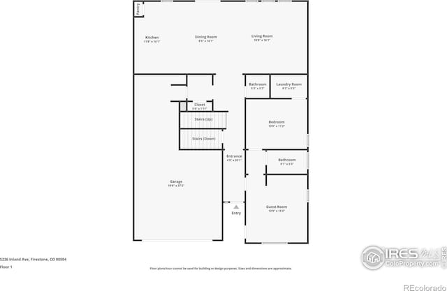 5226 Inland Ave, Firestone, CO 80504 - view of floor plan / room layout