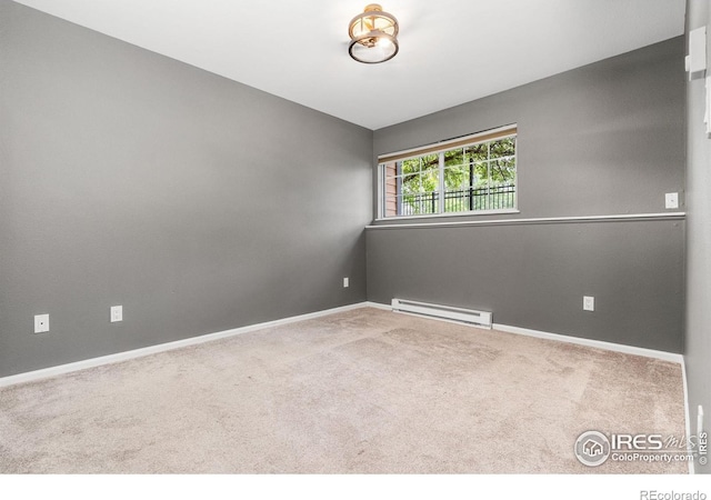 3531 Windmill Dr Unit 3, Fort Collins, CO 80526 - carpeted spare room with a baseboard radiator and baseboards