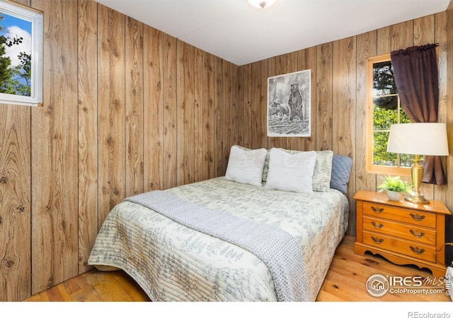 11614 Peak To Peak Hwy, Allenspark, CO 80510 - bedroom with wooden walls