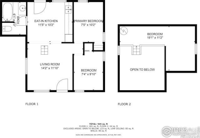 11614 Peak To Peak Hwy, Allenspark, CO 80510 - view of room layout