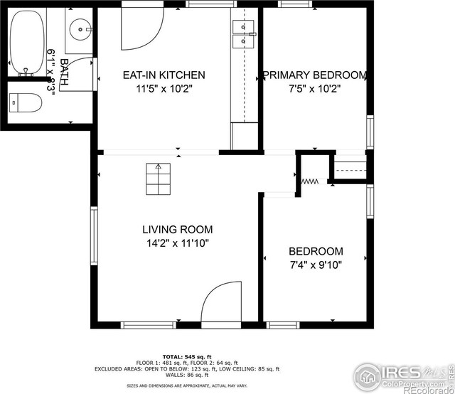 11614 Peak To Peak Hwy, Allenspark, CO 80510 - view of property floor plan