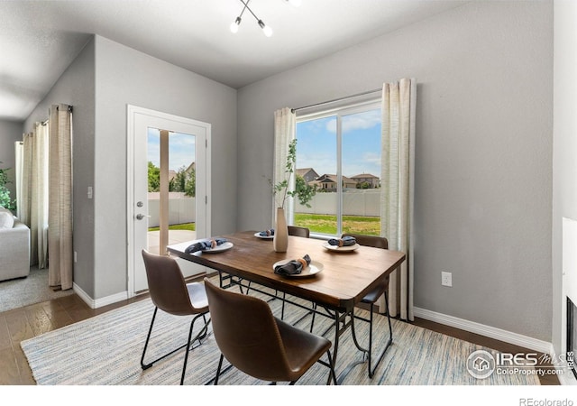 5612 Osbourne Dr, Windsor, CO 80550 - dining space with wood finished floors and baseboards