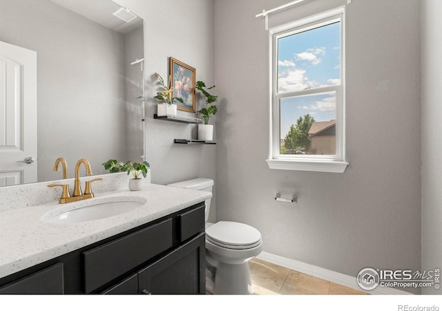 5612 Osbourne Dr, Windsor, CO 80550 - bathroom with vanity and tile patterned floors