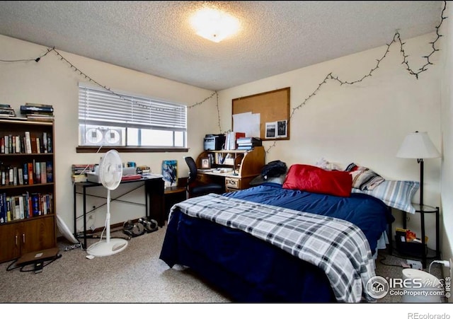 1325 Birch St Unit 12, Fort Collins, CO 80521 - bedroom with a textured ceiling and carpet