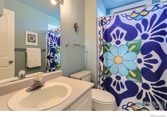 1149 Quince Ave, Boulder, CO 80304 - full bathroom with vanity and a shower with shower curtain