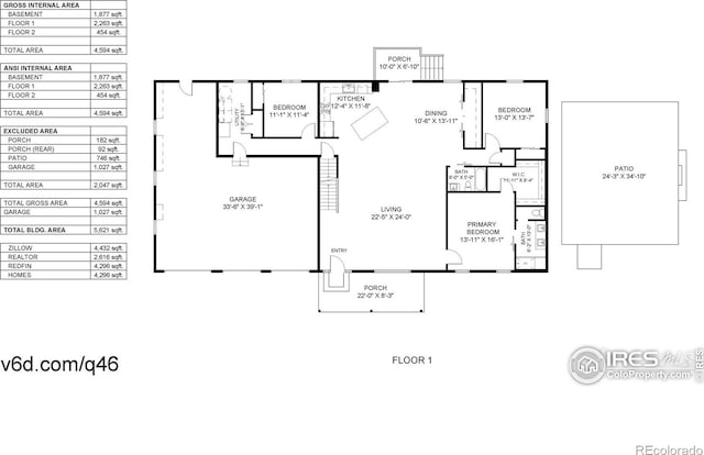 1403 Crestridge Dr, Loveland, CO 80537 - view of floor plan / room layout