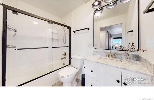 1403 Crestridge Dr, Loveland, CO 80537 - full bathroom with vanity and enclosed tub / shower combo