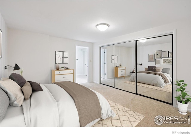 2023 Mammoth Ct, Evergreen, CO 80439 - carpeted bedroom featuring a closet and baseboards