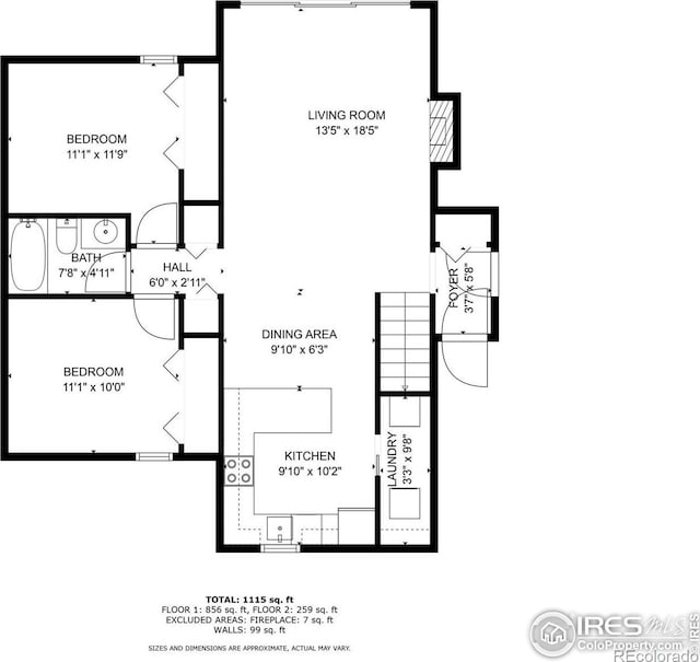 2707 W Stuart St, Fort Collins, CO 80526 - view of home floor plan