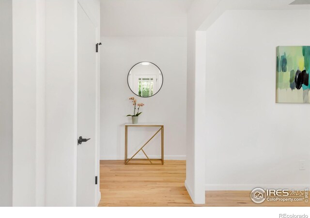 2025 Grape Ave, Boulder, CO 80304 - corridor with wood finished floors and baseboards