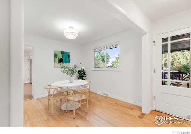 2025 Grape Ave, Boulder, CO 80304 - dining area featuring light wood finished floors and baseboards