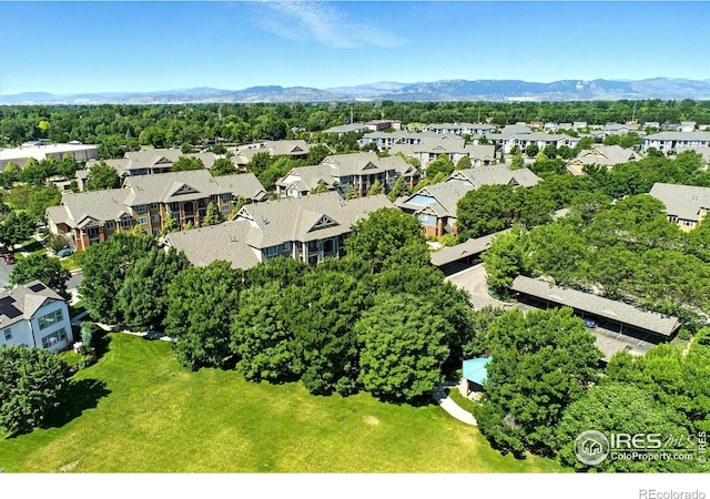 2450 Windrow Dr Unit E106, Fort Collins, CO 80525 - aerial view of residential area featuring a mountain backdrop