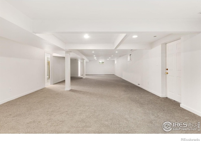 1323 Horizon Ln, Longmont, CO 80501 - finished basement with carpet and recessed lighting