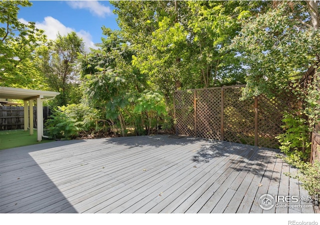 1323 Horizon Ln, Longmont, CO 80501 - view of wooden deck