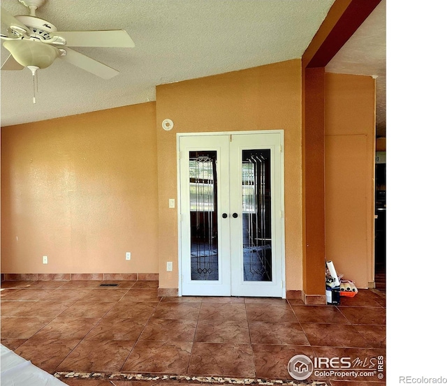 18082 County Road 25, Brush, CO 80723 - property entrance featuring french doors, a patio, and a ceiling fan