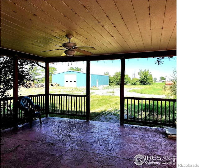 18082 County Road 25, Brush, CO 80723 - deck with ceiling fan and a patio