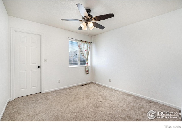 3536 38th Ave, Evans, CO 80620 - spare room with carpet flooring and a ceiling fan