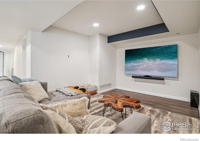 345 Onyx Way, Superior, CO 80027 - living room featuring wood finished floors and recessed lighting