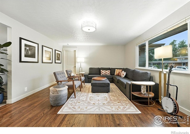 1217 Sycamore St, Fort Collins, CO 80521 - living area featuring wood finished floors and baseboards