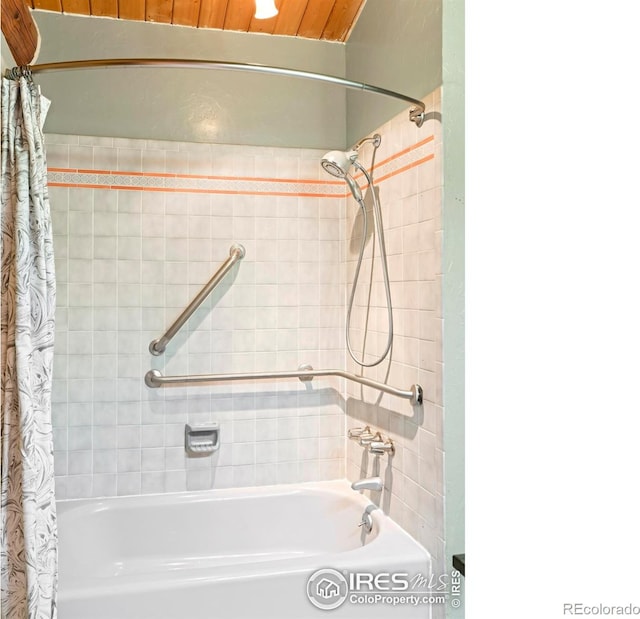 24043 Eagle Cliff Trl, Conifer, CO 80433 - bathroom with shower / tub combo