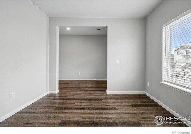 2310 Angus St, Mead, CO 80542 - unfurnished room with dark wood-type flooring and recessed lighting